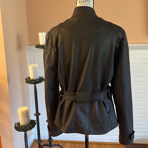 🌺Final Price w/$4.99 Shipping🌺Lauren Ralph Lauren Dark Brown Belted Jacket - Picture 6 of 11